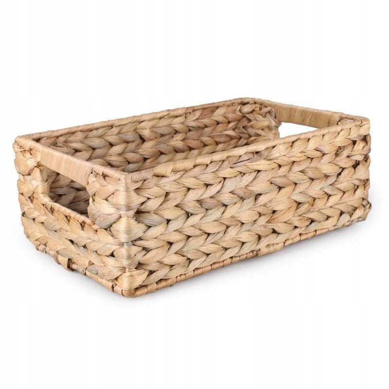 Kosz do przechowywania z hiacyntu wodnego, beżowy