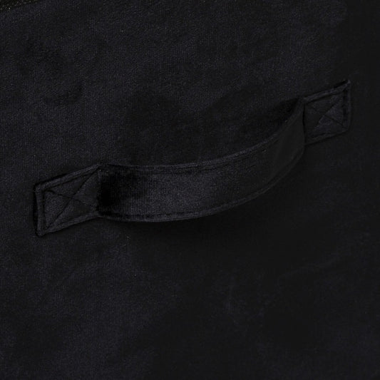 Organizer tekstylny do przechowywania z uchwytem 31x31 cm, czarny aksamit