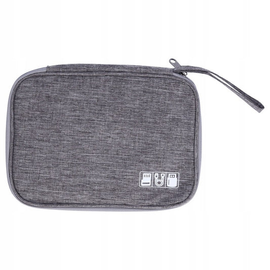 Organizer na kable, na elektronikę S, szary