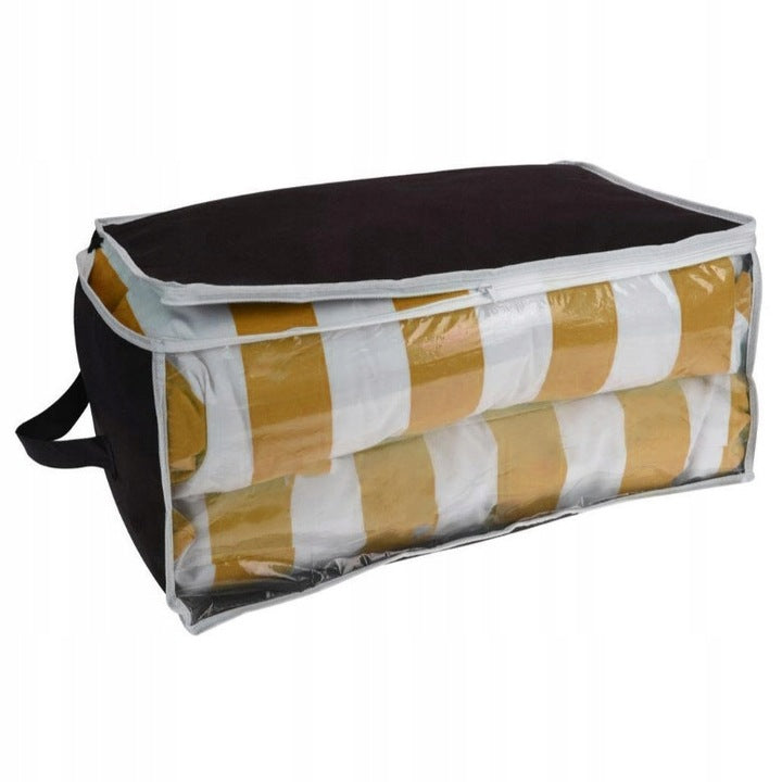 Organizer na pościel z zamkiem błyskawicznym, czarny