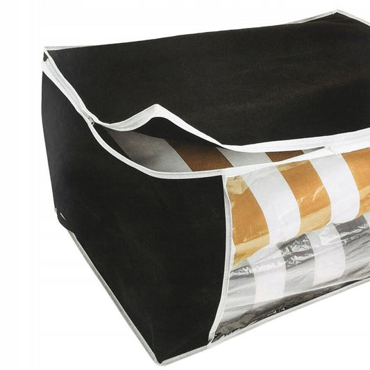 Organizer na pościel z zamkiem błyskawicznym, czarny