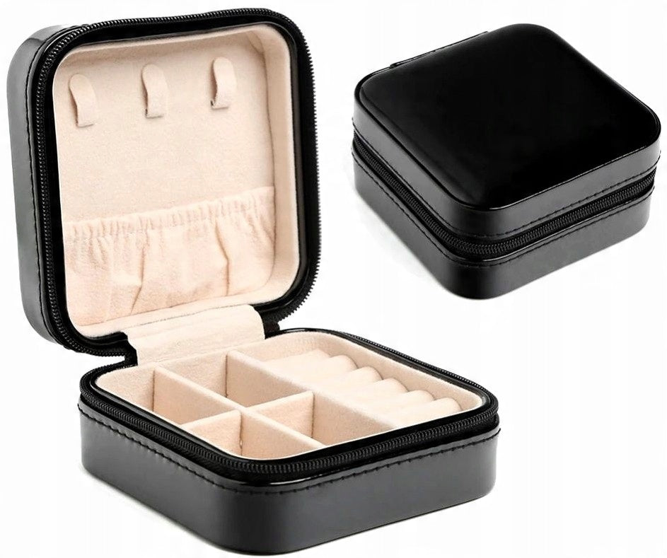 Organizer na biżuterię podróżny, czarny