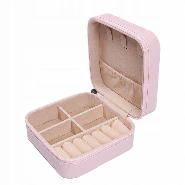 Organizer na biżuterię na podróż, różowy