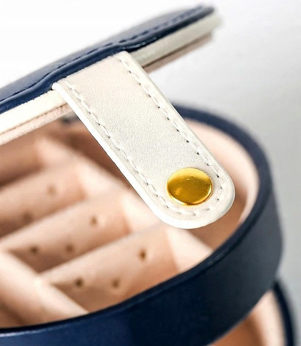 Organizer podróżny na biżuterię, granatowy