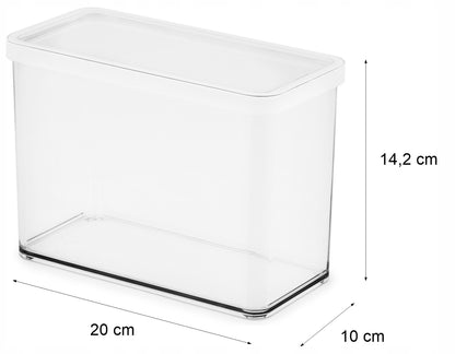 Pojemnik kuchenny na żywność 2,1l, przeźroczysty