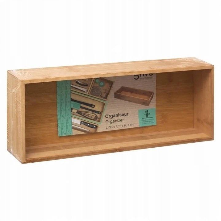 Bambusowy organizer do szuflady 38x15 cm