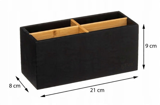 Organizer na biurko z przegródkami, bambusowy