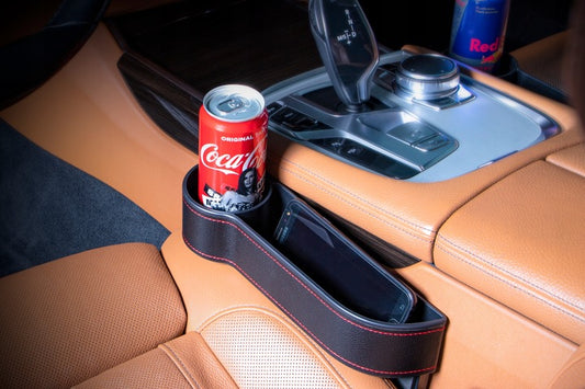 Zestaw 2 szt. organizerów samochodowych między fotele, czarne