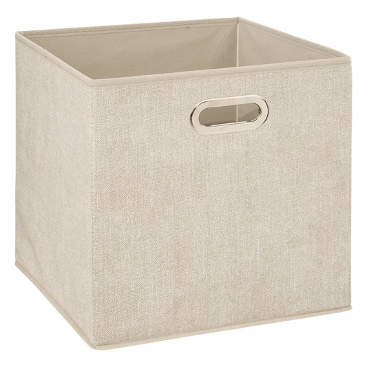 Organizer tekstylny do przechowywania z uchwytem 31x31 cm, beżowy