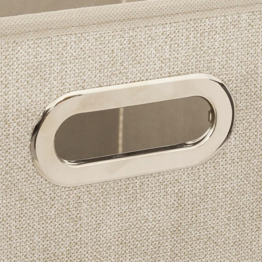 Organizer tekstylny do przechowywania z uchwytem 31x31 cm, beżowy