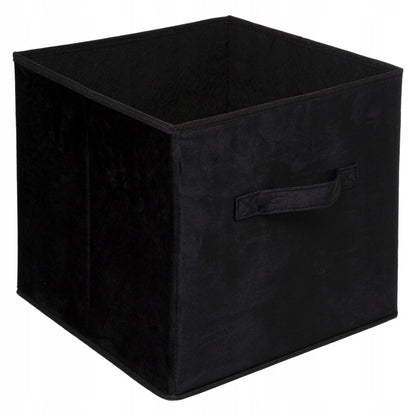 Organizer tekstylny do przechowywania z uchwytem 31x31 cm, czarny aksamit