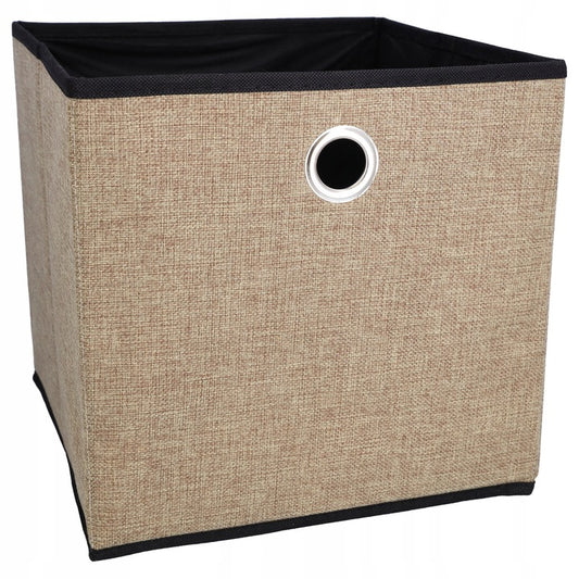 Organizer tekstylny na ubrania 30x30x29 cm, brązowy