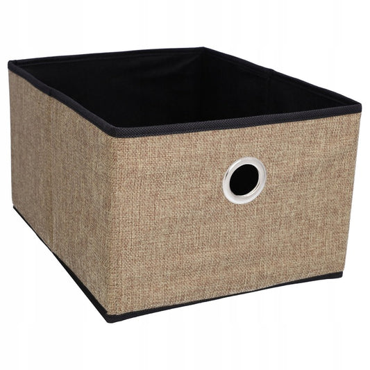 Organizer tekstylny na ubrania 32x25x18 cm, brązowy