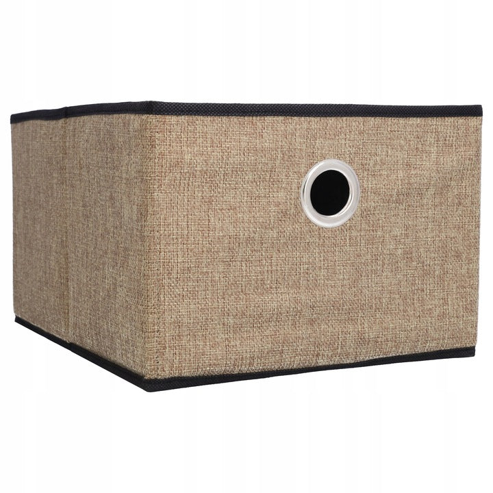 Organizer tekstylny na ubrania 32x25x18 cm, brązowy