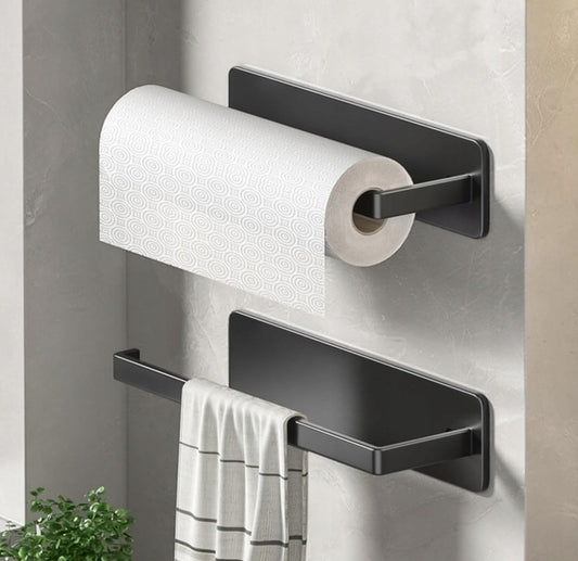 Uchwyt metalowy na ręcznik papierowy do kuchni, czarny